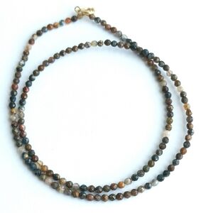 3mm Namibian Pietersite faceted bead Choker Necklace 🆕